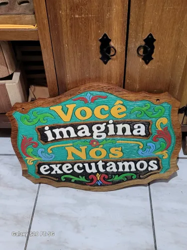 Placa Entalhada Personalizada para Sítios, Chácara, Comerciais, etc