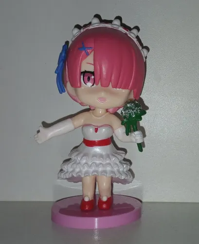 BONECA MINIATURA NOIVA RAM RE ZERO