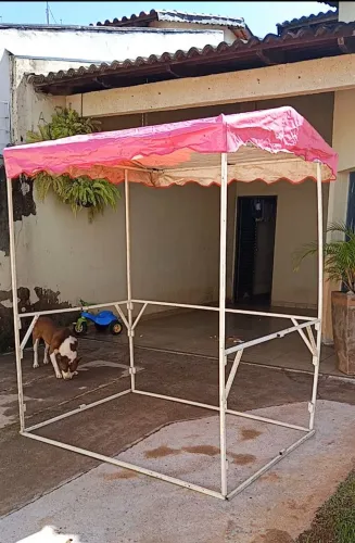 BANCA DE FEIRA COM TOLDO