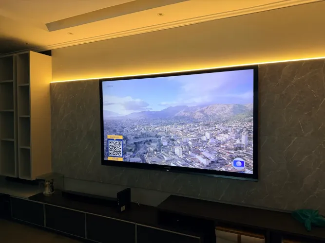 TV SHARP 80 POLEGADAS - TELÃO EM CASA