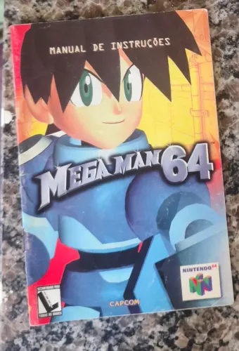 Manual de instrução original mega man 64