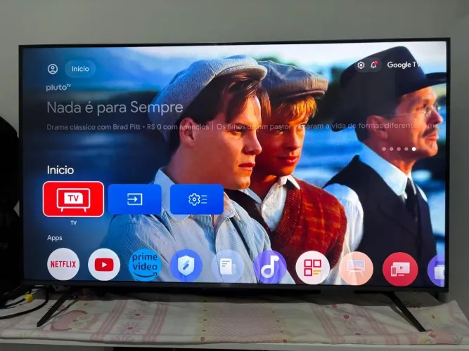 tv smart 55 polegadas TCL 4k impecável