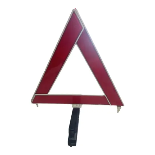 triângulo sinalizador segurança automotiva universal branco