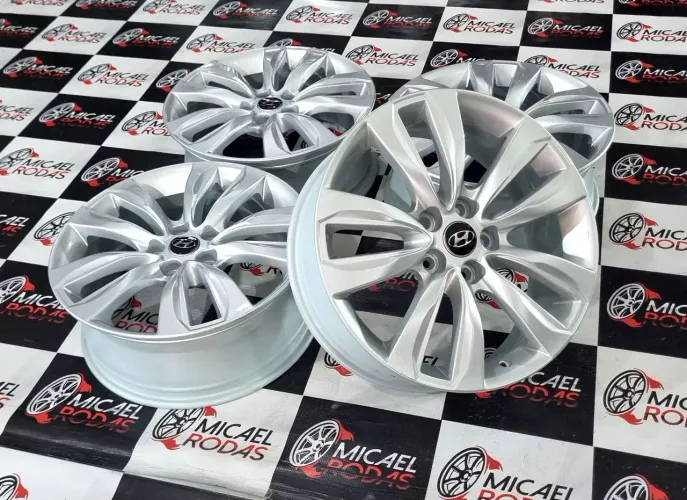 Jogo de Rodas 18 Hyundai azera sonata veloster i30 5x114 Pintura Nova