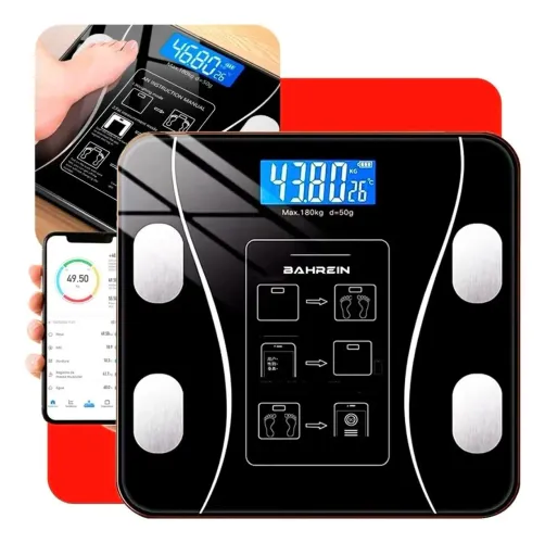 Balança bioimpedancia digital 180kg Bluetooth