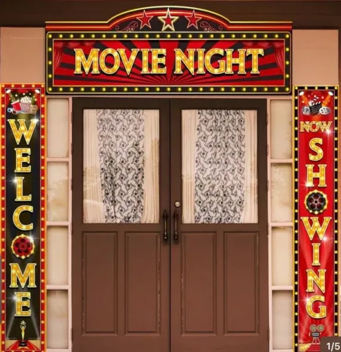 Decoração tema de Festa Cinema/Hollywood