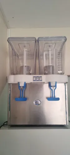 Refresqueira 2 reservatórios 16 litros cada Jpii Begel em inox 110 volts.