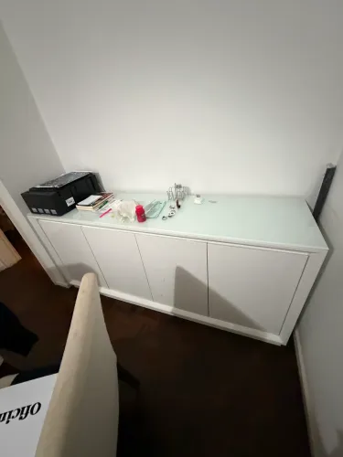 Buffet aparador branco de 4 portas