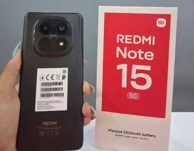 Xiaomi Redmi Note 15 5G 256GB/8GB RAM Processador Snapdragon 6 gen 3 Câmera 108MP