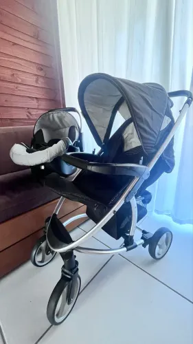Kit carrinho, bebê conforto, moisés e ninho redutor 