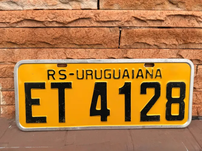 Placa amarela