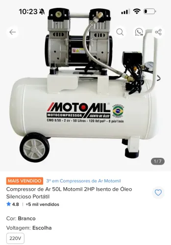COMPRESSOR ODONTOLÓGICO