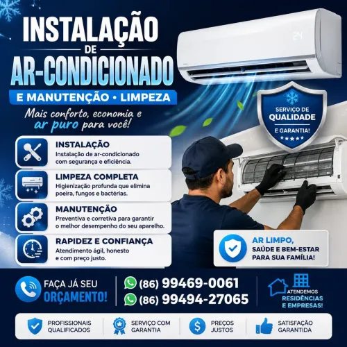 INSTALAÇÃO DE AR CONDICIONADO