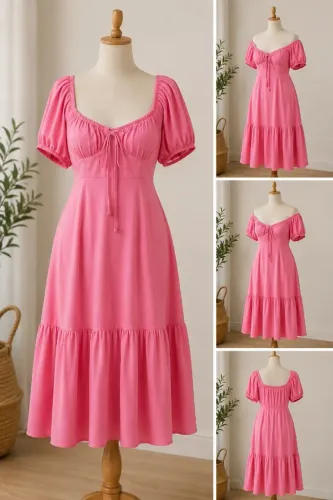 Vestido rosé Patrícia Foster