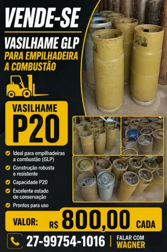 Vasilhame para empilhadeira a combustão 