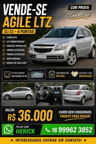 Chevrolet Agile LTZ 1.4 MPFI 8V Flexpower 5P 2011