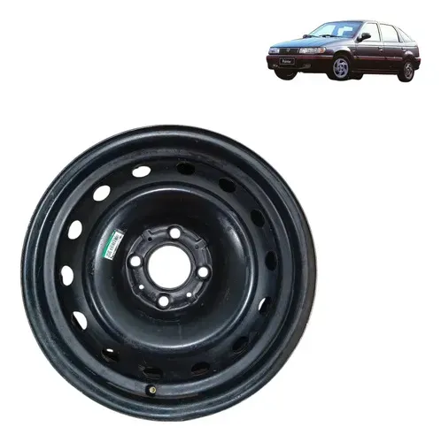 Roda Ferro Aro 15 Furaçao 4x108 Ford Escort Logus Pointer Preto