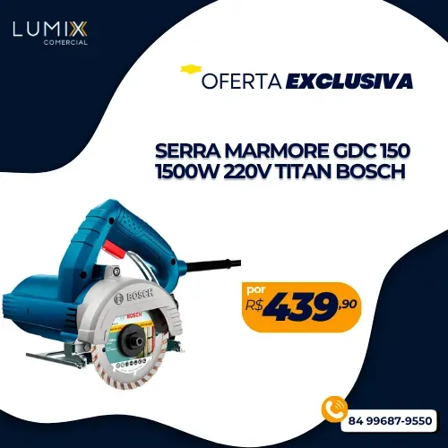 SERRA MARMORE GDC 150 1500W 220V TITAN BOSCH