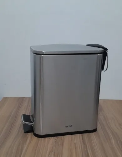 lixeira inox quadrada
