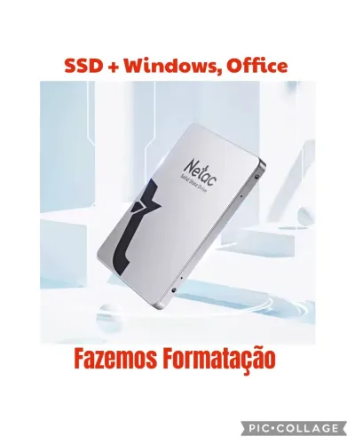 SSD 128GB Netac Original com Windows, Office (Novo)