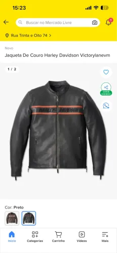 Jaqueta couro Harley Davidson