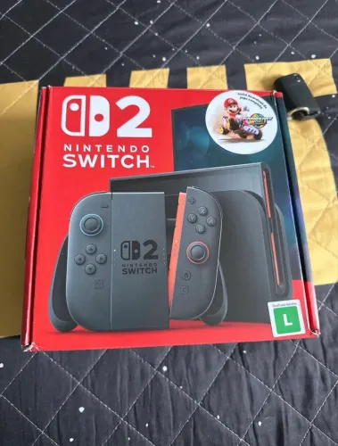 NINTENDO SWITCH 2- COM 5 MESES DE GARANTIA E 1 JOGO MÍDIA FÍSICA 