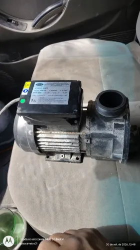 Bomba de banheira está funcionando