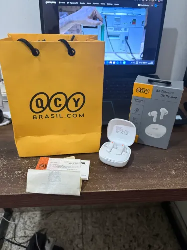 Fone QCY HT05 Bluetooth cancelamento de ruído