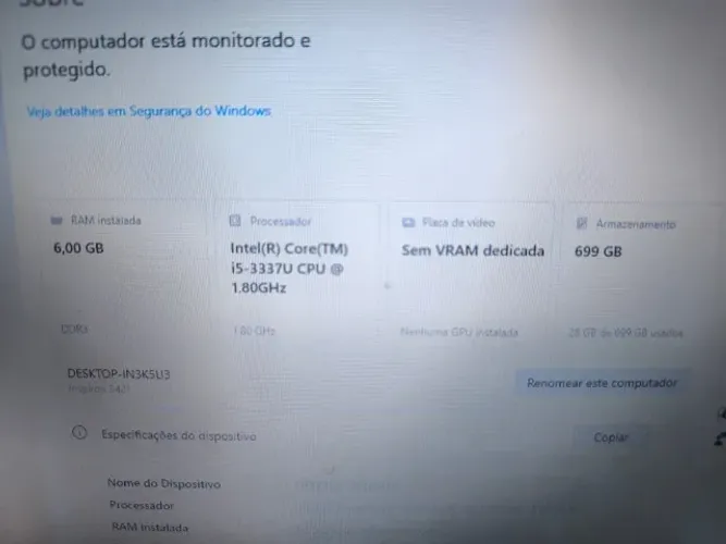 Notebook Dell Inspiron 3421