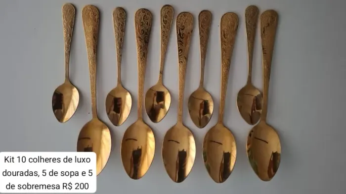 kits de talheres novos e semi novos - liquidação