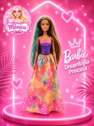 Boneca Barbie Dreamtopia Vestido De Estrelas Da Mattel
