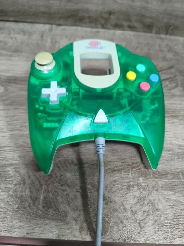 Controle verde original dreamcast