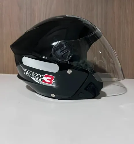 Capacete Moto Aberto Pro Tork New Liberty Three PRETO TAM 60