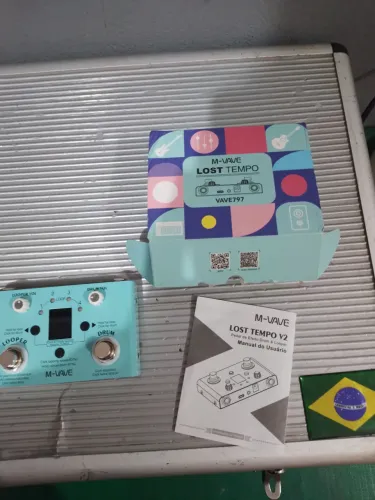 Pedal looper com bateria eletronica
