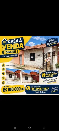 Casa a venda próximo a UESPI do Dirceu I