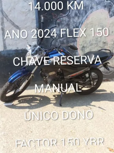 VENDO FACTOR 150 COR AZUL 14 KM RODADOS único dono !!!