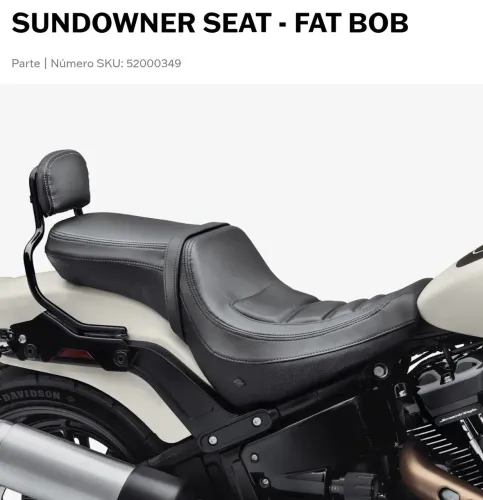 Banco Confort ORIGINAL Harley Davidson FAT BOB