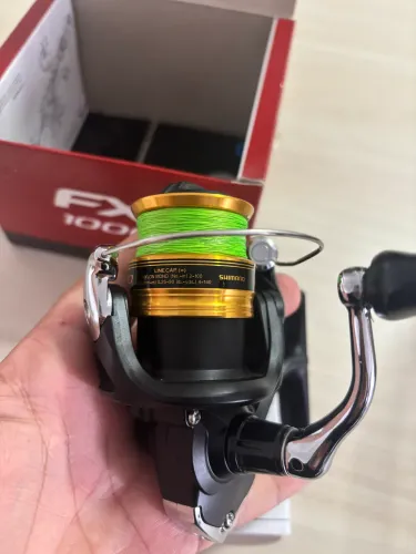 Molinete Shimano FX1000FC com rolamentos inox de qualidade 