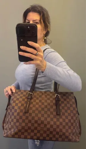 Bolsa Louis Vuitton 100% original  Chelsea Damier Ebene com Dustbag em excelente estado