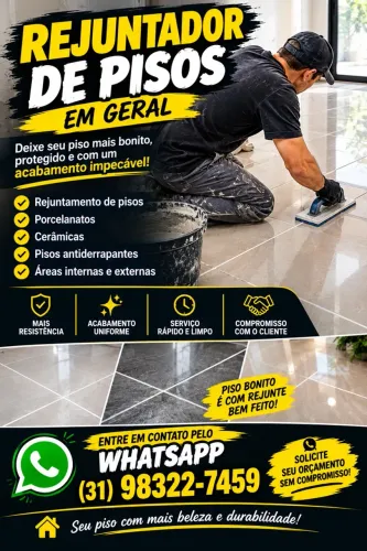 ? Rejuntador de Pisos em Geral: Rejuntamento de Pisos, Porcelanatos