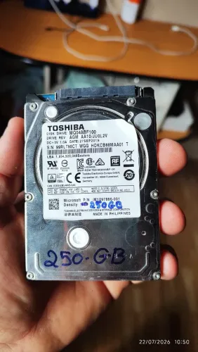 HD Toshiba 250gb 100%