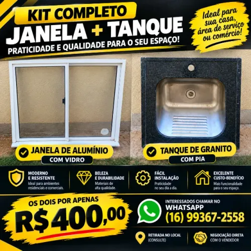Janela e um tanque