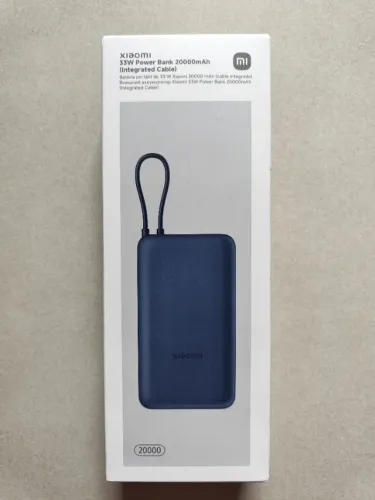 Carregador Xiaomi portátil Power Bank 33W mod. PB2030mi de 20000mAh, novo, lacrado.