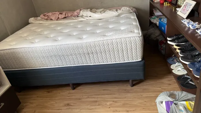 Cama Box e Colchão Queen 