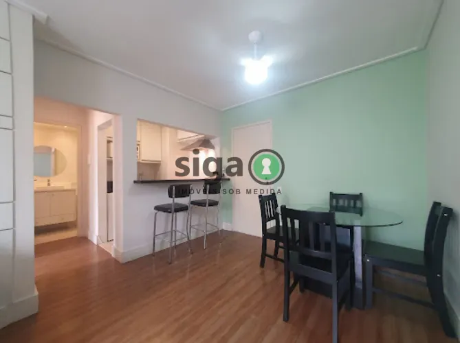 APARTAMENTO DISPONÍVEL PARA LOCAÇÃO E VENDA COM 1 DORMITÓRIO E 1 VAGA - MOBILIADO NOS JARD