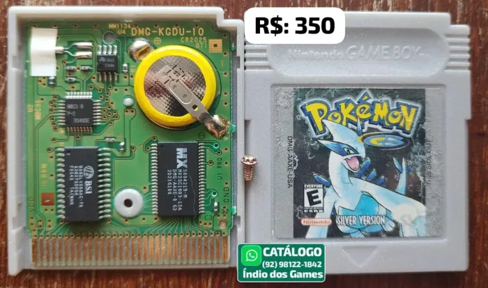 Pokemon Silver = R$: 350