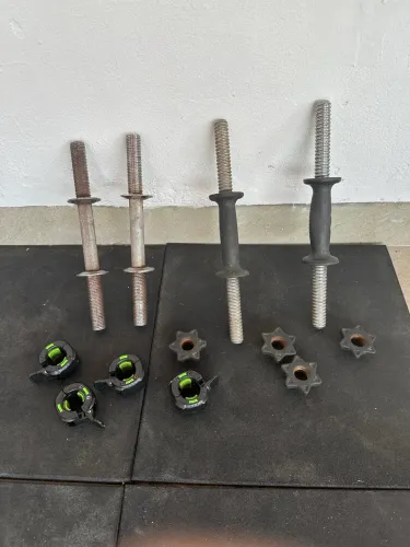 Barra Maciça para Halter / Halter com Rosca com Presilhas/Roscas