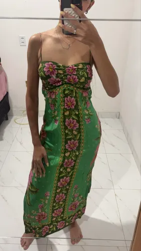 vestido midi farm fruta de verão