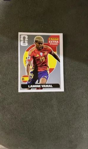 Figurinha prata do Lamine Yamal 