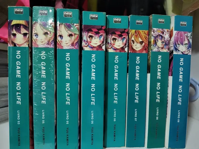 No Game No Life Vol 3,5 6, 7 e 9 (Volumes 5(lacrado) e 6 repetidos) - volume 8 Vendido